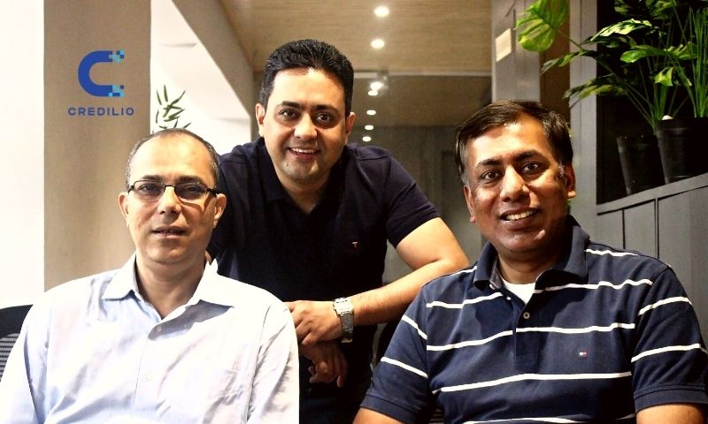 Anand Kapadia, Aditya Gupta, and Sandeep Ghule founders of credilio