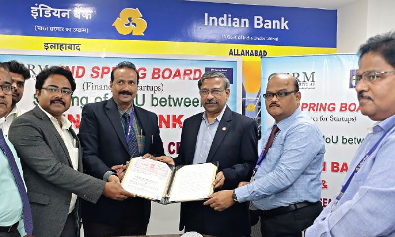 Indian Bank Inks MoU with SRM University-AP to Lend up to 50 Crores for Start-ups