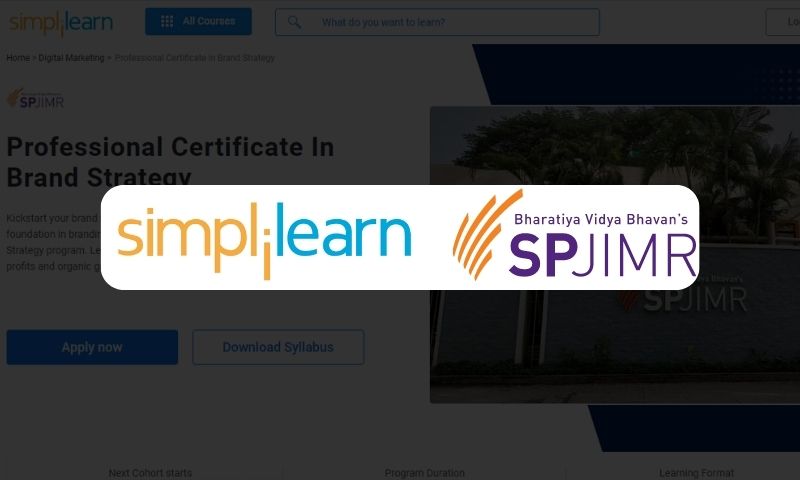 Simplilearn and S.P. Jain Institute of Management and Research (SPJIMR) Join Hands for a Professional Certificate Program in Brand Strategy