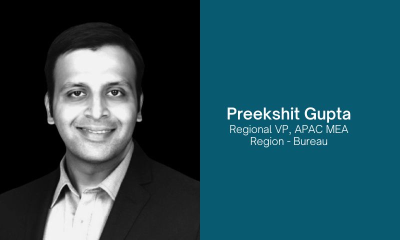 Bureau, the leading full-stack identity decisioning platform for financial institutions and fintech companies, today announced the appointment of Preekshit Gupta as Regional Vice President for APAC and MEA. With his appointment, Bureau aims to strengthen its presence in India and expand its reach across international markets.