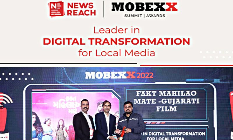 NewsReach honoured for their exceptional efforts in promoting the Gujarati movie, 'Fakt Mahilao Maate' through Local News Community Platform