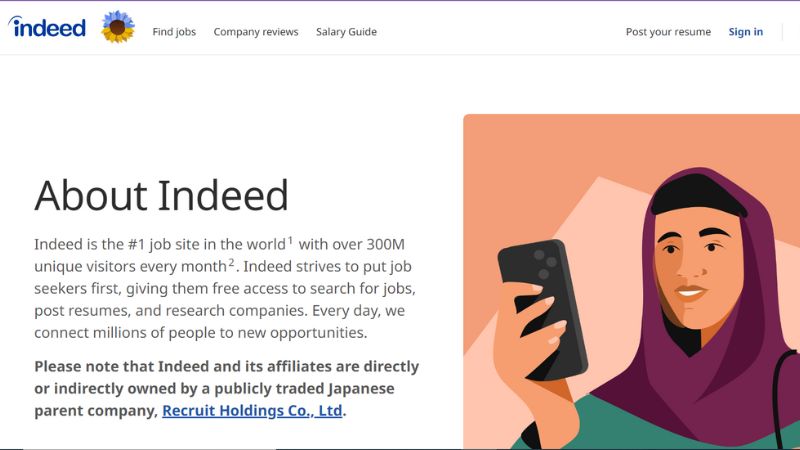 Indeed is the job site with over 300M unique visitors every month. Indeed strives to put job seekers first, giving them free access to search for jobs, post resumes, and research companies. Every day they connect millions of people to new opportunities.