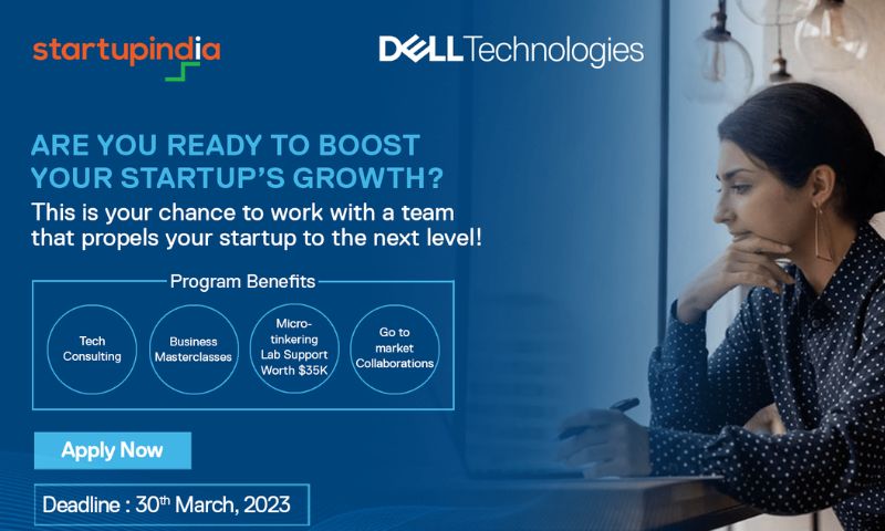 Dell Technologies collaborates with Startup India, an initiative by the Government of India, to launch a platform for Indian technology start-ups to help them scale and create their own marketplace. This partnership intends to engage with