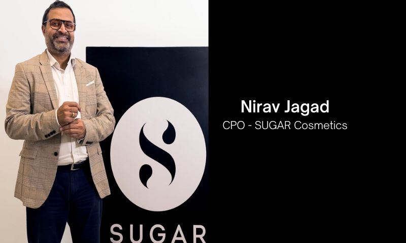SUGAR Cosmetics has appointed Nirav Jagad as Chief Public Officer (CPO) to oversee all aspects of SUGAR's talent and culture initiative.
