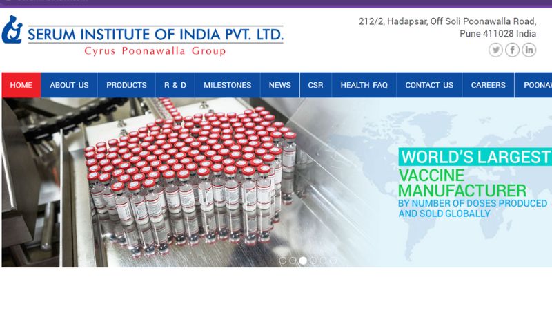 Serum Institute of India is a leading biotech company in India, headquartered in Pune. It was formed in 1966 by Cyrus Poonawalla and is a subsidiary of the Cyrus Poonawalla Group. It is the world's largest vaccine producer.