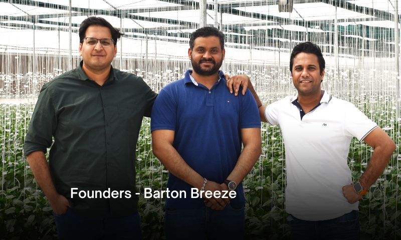 [Funding alert] Agri-tech start-up Barton Breeze has raised around 8,00,000 Dollar in its Pre-Series round from new investors