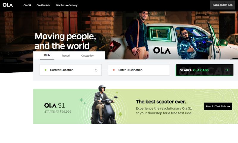 Ola was established in 2011 by Bhavish Aggarwal and Ankit Bhati to provide mobility solutions to a billion people. It is the largest mobility platform in India and one of the largest ride-hailing companies in the world, operating in over 250 cities in India, Australia, New Zealand, and the UK.