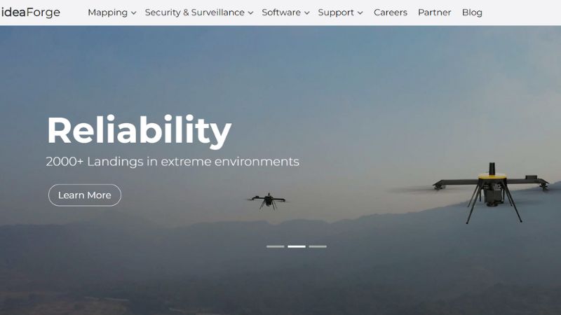 IdeaForge is an Indian drone manufacturer based in Mumbai, Maharashtra. The company specializes in creating compact, cost-effective, and user-friendly Unmanned Aerial Vehicles (UAVs) for defense, homeland security, and industrial applications.