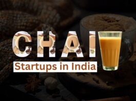 Chai Sutta Bar, Teabox, MBA Chai Wala, Chaayos, Chai Point, Chai Thela, THE CHAI WALAH, Udyan Tea, Tpot café, and Chaipatty café are the Top 10 Leading Chai Startups in India in 2024.