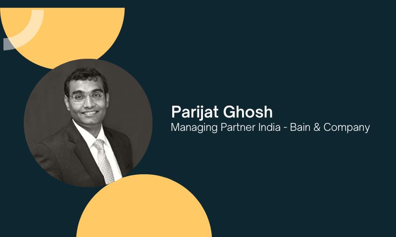 Parijat Ghosh has been named the new managing partner in India by Bain & Company, a top worldwide management consulting firm, with effect from April 1, 2023. Parijat's new position will see him in charge of driving the company's market expansion, cultivating client connections, mentoring the next generation of Bain executives, and following the firm's purpose of helping clients reach their full potential.