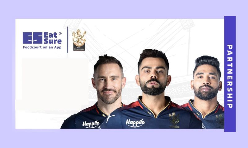 In a recent statement, EatSure revealed its collaboration with Royal Challengers Bangalore (RCB), one of the teams in the Indian Premier League (IPL) T20, as their official food delivery partner.