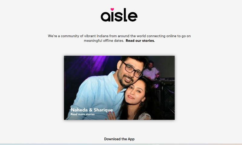 Aisle is a Bangalore-based startup founded by Abel Joseph in July 2014 that connects independent, single Indians from around the world looking for meaningful relationships. Unlike most dating apps, Aisle is not free and requires users to pay to send inquiries to potential matches. This approach ensures that only serious individuals can communicate and connect with like-minded people.