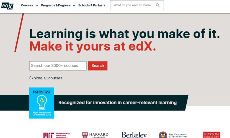 edX is the education movement for restless learners. This organization has been established by MIT and Harvard University which will develop an open-source technology platform to provide online courses.