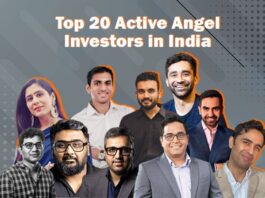 Kunal Shah, Ashneer Grover, Nithin Kamath, Vijay Shekhar Sharma, Binny Bansal, Ghazal Alagh, Sandeep Nailwal, Ankit Nagori, Varun Alagh, Arjun Vaidya, Maninder Gulati, Balaji Srinivasan, Aprameya Radhakrishna, Nitin Gupta, & Ankur Nagpal are the Top 20 Most Active Angel Investors in India's Startup Ecosystem.