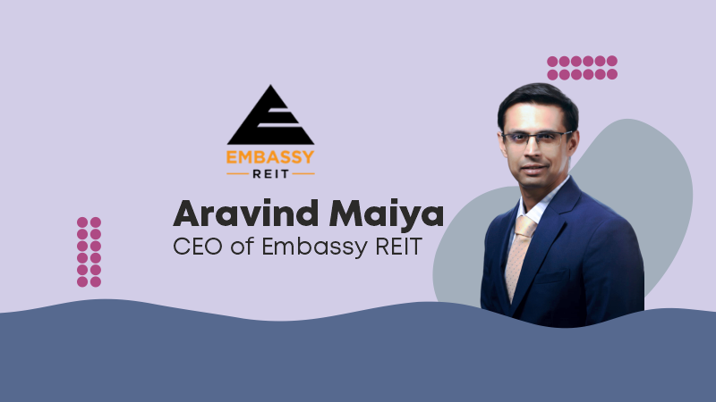 Embassy Office Parks REIT (NSE: EMBASSY / BSE: 542602) (Embassy REIT’), India’s first listed REIT and the largest office REIT in Asia by area, today announced the appointment of Aravind Maiya as Chief Executive Officer of Embassy REIT with effect from July 1, 2023.