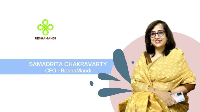 Samadrita Chakravarty has been appointed as the group chief financial officer (CFO) of ReshaMandi, an Indian e-commerce site for natural fibres. In this role, Samadrita will be responsible for overseeing the company's financial operations, developing long-term fiscal plans, managing assets, and providing insightful predictions about the market and its potential impact on the company's success.