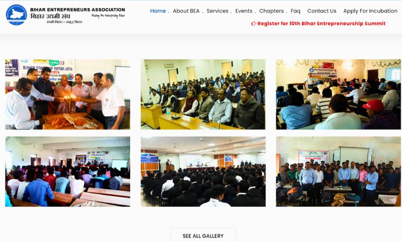 Bihar Entrepreneurs Association is a non-profit organization that was established in 2011 and has grown to include 18,000 members who work voluntarily at the block and district level to promote entrepreneurship and innovation on a global scale. The association has city and international chapters and has conducted 100 Startup Yatras and over 250 workshops, engaging in one-on-one interactions with more than 1.5 lakh youth over six years. It has also played a key role in drafting the startup policy for the government of Bihar and has established a free Incubation and Innovation Centre in Patna for grassroots entrepreneurs. 