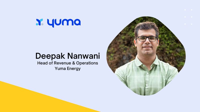 Deepak Nanwani has been appointed as the Head of Revenue and Operations for Yuma Energy, a partnership between Magna, a Canadian automotive corporation, and Yulu, a shared electric micro-mobility company from India.