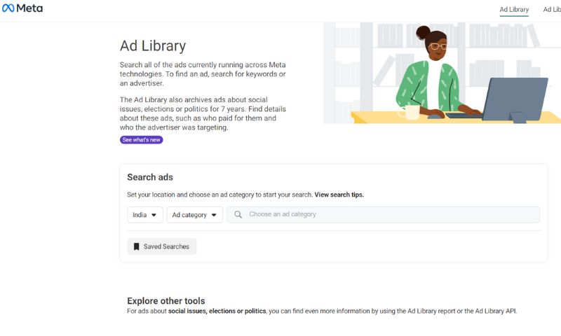 Top Marketing Tools for Business Growth - Facebook Ads Library