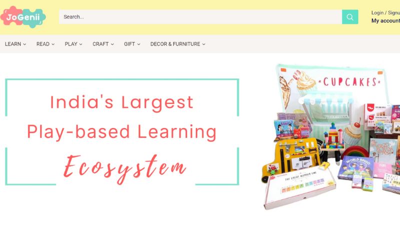 Founded by Purba Mazumdar and Siddhartha Nagar it is a marketplace that offers play-based learning products such as toys and books.