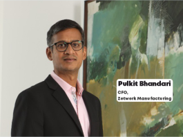 A B2B company, Zetwerk Manufacturing, appoints Pulkit Bhandari as its chief financial officer. Bhandari will lead Zetwerk's financin g and capital allocation projects, engage with existing teams to develop the business's financial frameworks, and closely communicate with its founders on his approach as CFO.