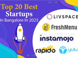 Instamojo, Smallcase, Meesho, Rapido, Ather Energy, Yulu, FreshMenu, LivSpace, Wooplr, AssureShift, Blowhorn, ShopX, Flipclass, Mywash, Skillenza, TruckEasy, Delyver, DailyRounds, HackerEarth etc are the Top 20 Best Startups in Bangalore in 2023