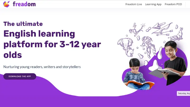 Freadom is a complete educational platform for kids ages 3 to 12 that was founded in 2008. The cutting edge firm aims to develop young students conversational abilities while also improving their reading and speaking English competence.