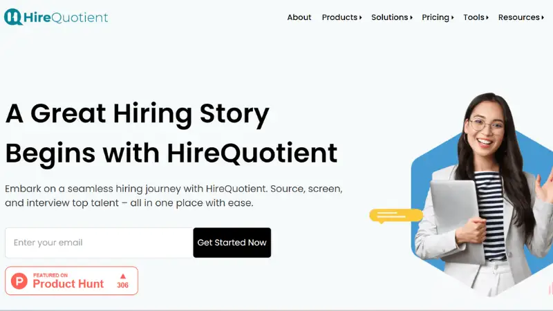 In the year 2021, a Startup in HR technology was established. It is a platform that automates the HR interview process. Hire Quotient develops final recommendations and assists businesses in gaining understanding of a candidate's job specific talents.