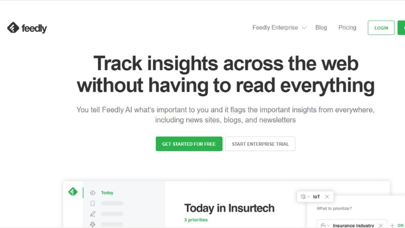 A well-known information aggregator called Feedly enables users to gather and arrange content from a variety of sources such as blogs, news websites, and social network feeds. Its user-friendly interface makes it simple to categorise and share information with your audience. Feedly ought to be at the top of your list if you are looking to raise your game in terms of content curation. This device is an AI- Powered news aggregator that the company has named Leo. 