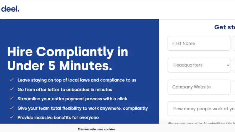Deel -  An American payroll and compliance provider