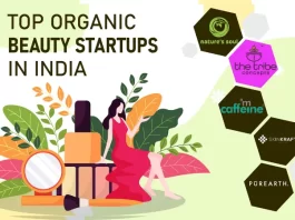 Skincraft, mCaffein, Plum, Purearth, Kama Ayurveda, SoulTree, Pahadi Local, Tribe Concepts, Forest Essentials, and Wild Earth are the Top 10 Organic Beauty Startups in India in 2023.