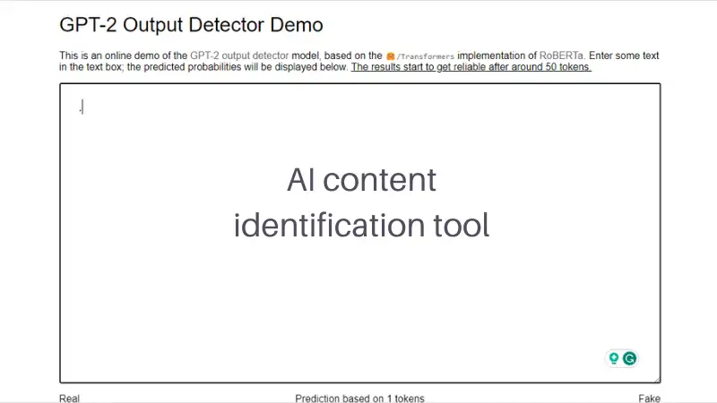 GPT – 2 - AI content detection tool