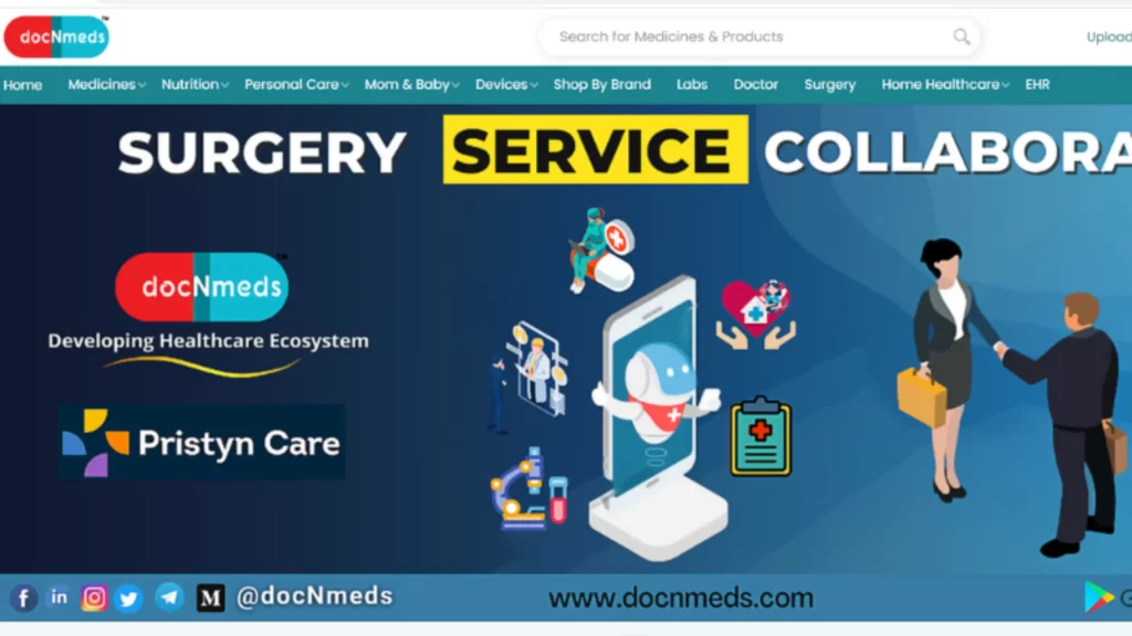 docNmeds is a Hyderabad-based platform founded in 2018, which is developing a healthcare ecosystem.