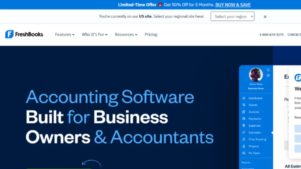 FreshBooks is accounting software that helps small and medium businesses in accounting,  It offers invoicing solutions with pricing plans that depend on the number of billable clients.