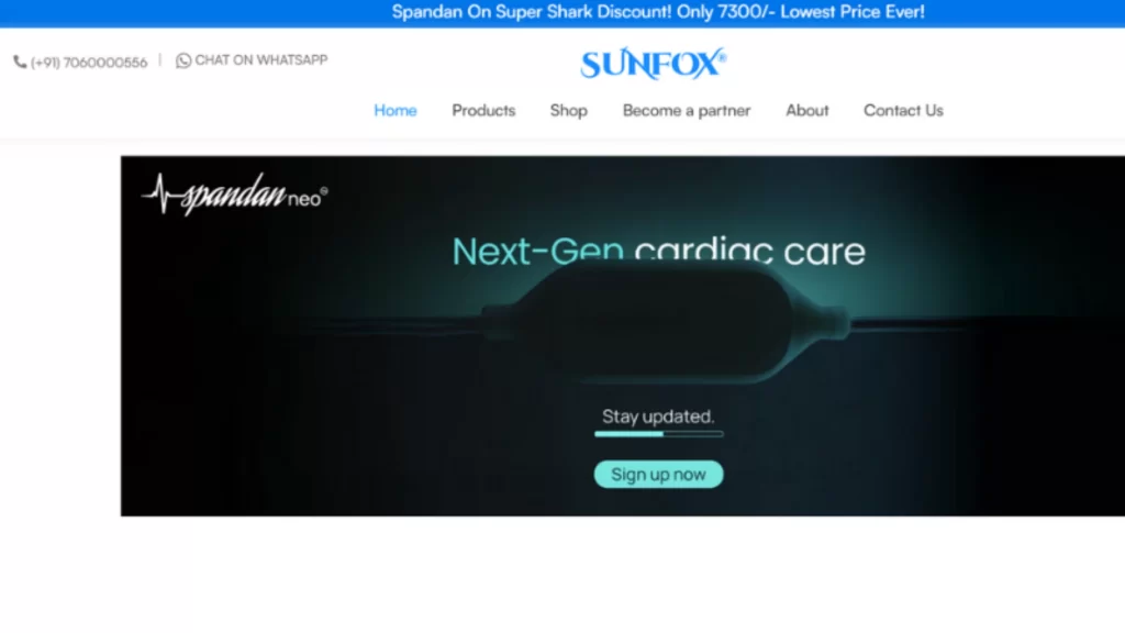 Sunfox Technologies is a Healthtech, Medtech startup founded by Rajat Jain and Arpit Jain. The company has developed a compact, small device designed to enable individuals to monitor their ECG, blood pressure (BP), and blood sugar levels.