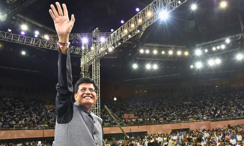 Commerce and Industry Minister Piyush Goyal highlighted the success of Startup India by announcing a notable increase in the number of government-recognized startups, from 450 in 2016 to over 100,000 today.