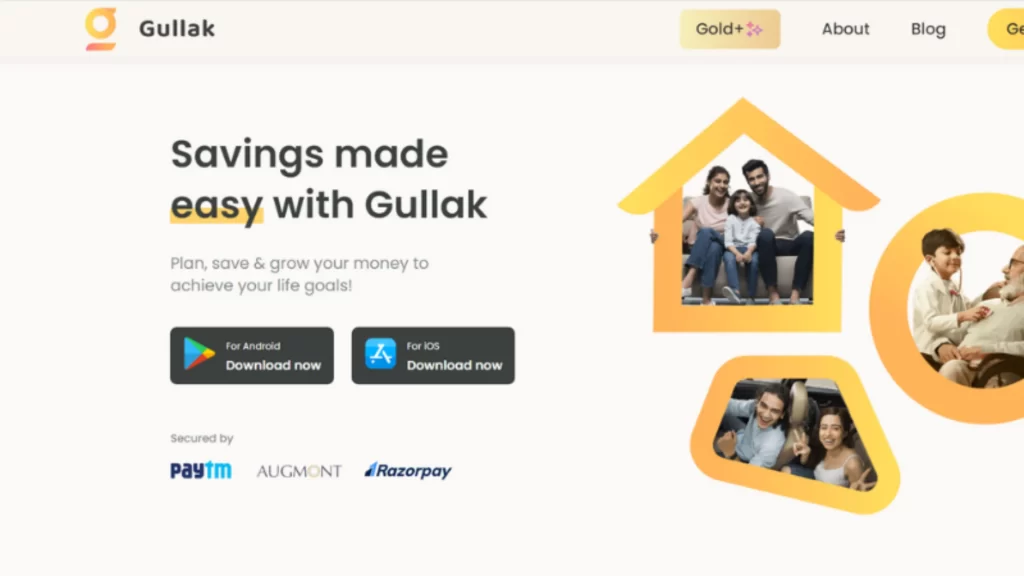 Gullak is a Bangalore-based saving app that automates users' savings in a 100% secure way. It is a goal-based saving app that helps maintain consistency in saving and helps you achieve your saving goal. 