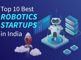 Simelabs,  Articulus, DiFACTO Robotics, KUKA Robotics, Techasoft, Minus Zero, Botsync, Hi-Tech Robotic Systemz, Wipro PARI, Gridbots Robotics, Flux Auto are the top robotics startups in India.