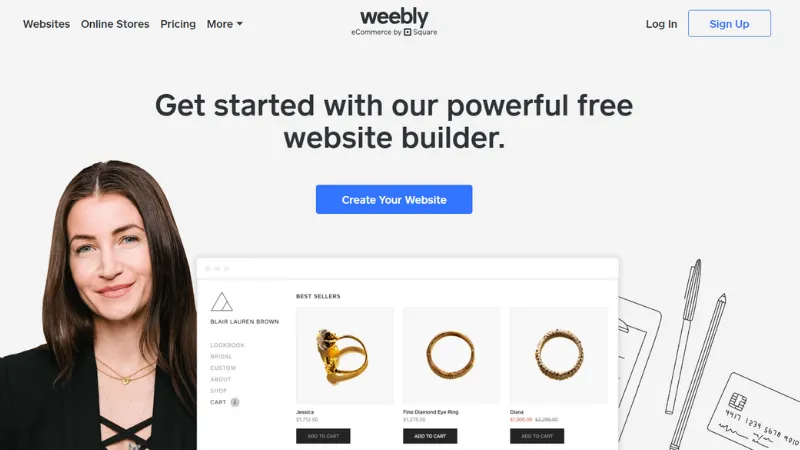 Weebly - Free drag-and-drop website builder
