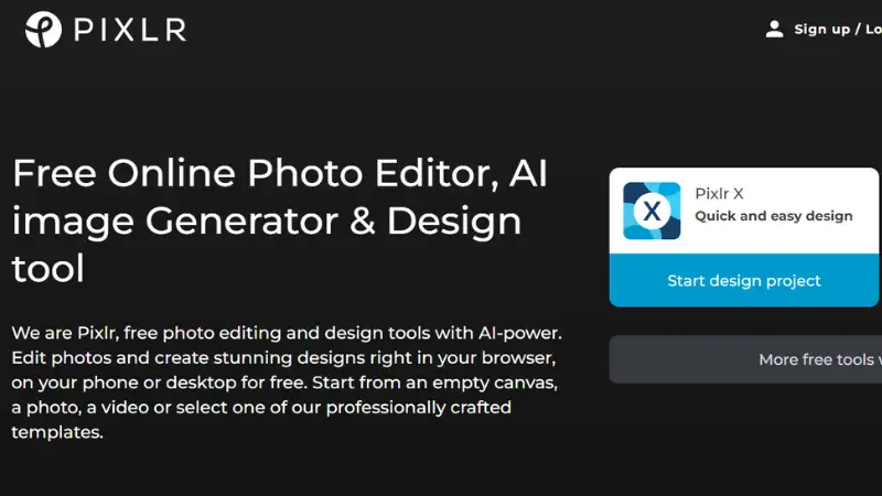Pixlr - Free online photo editor, AI image generator and design tool