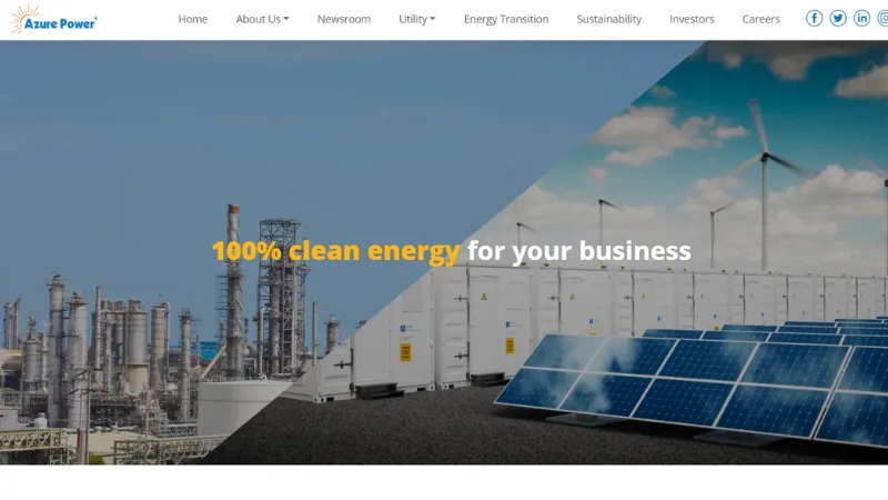 Top 10 Green Energy Startups in India | Azure Power