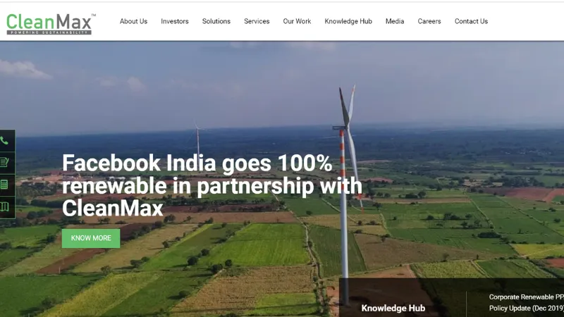Top 10 Green Energy Startups in India | CleanMax