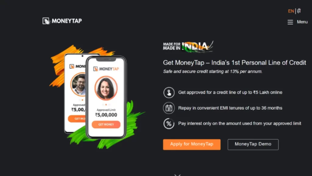 This is one of the fastest loan applications in India. Obtaining a short term loan with MoneyTap is as simple as installing the app to your phone. Then how does it work ? Before starting, you must download the application and register on the same page.