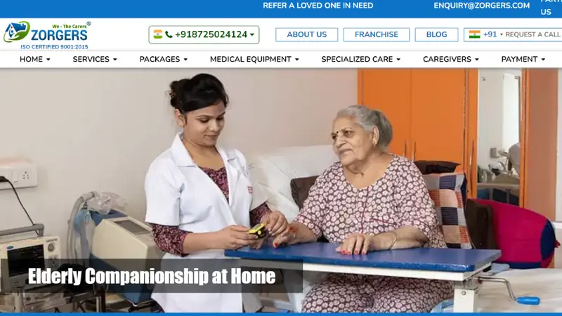 Zorgers is a Punjab-based  Home Healthcare Service Provider. The platform connects patients with qualified medical professionals. Where they offer several services such as nursing care, physiotherapy, and medical equipment rentals. 