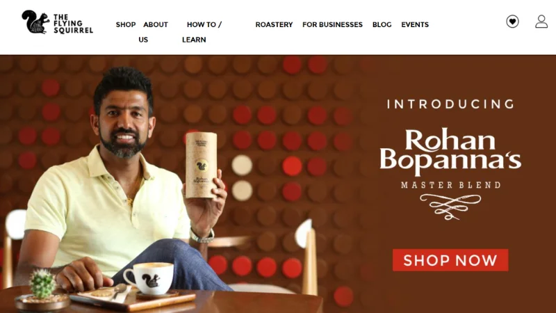 Flying Squirrel is a Banglore-based coffee startup founded by Ashish Dabreo and Laeeq Ali. It is one of the leading coffee startups in India.