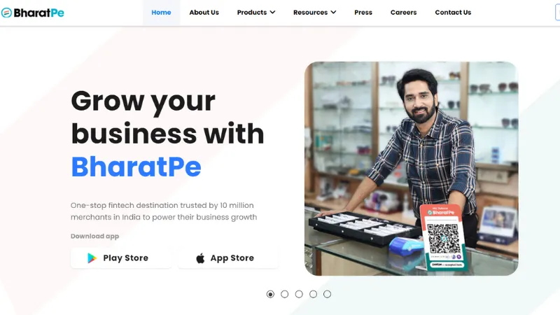 BharatPe is a Delhi-based fintech startup that provides QR code-based payment solutions for consumers and businesses.