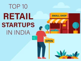 Pepperfry, Arzooo, Fassos, Chumbak, MeatRoot, Sleepy Owl, Blinkit , Licious, and Bombay Shaving Company are the Top 10 Retail Startups in India