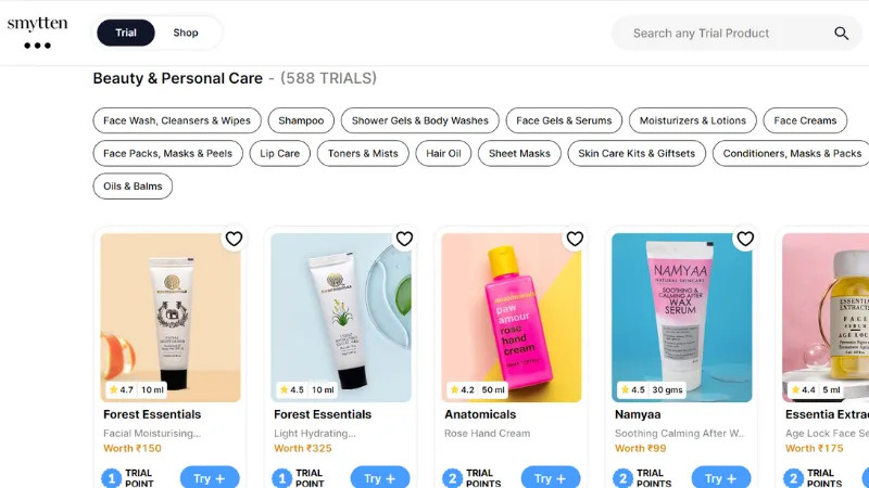 Renée Cosmetics, Cure Skin, Kay Beauty, ColorBar, mCaffeine, Deconstruct, Bombay Shaving Company, PeeSafe, The Moms Co, and Smytten are Top 10 Personal Care Startups in India.