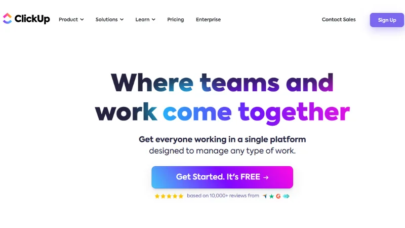 ClickUp - A project management software