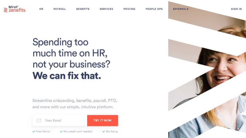 Zenefits - An HR software platform specially designed for small startups